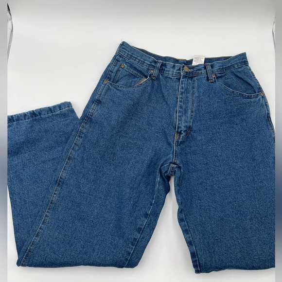 Lakin McKey Trading Flannel Lined Jeans Womens 12M Blue Denim Pants - Picture 3 of 11